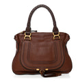Calfskin Medium Marcie Satchel Ebony
