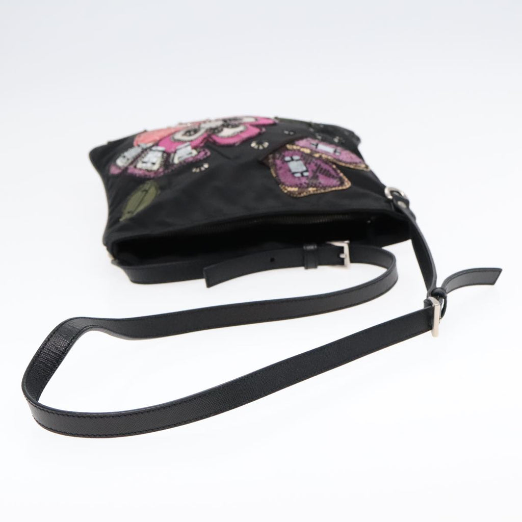 Prada Re-Edition Black Canvas Shoulder Bag (Authentic  )