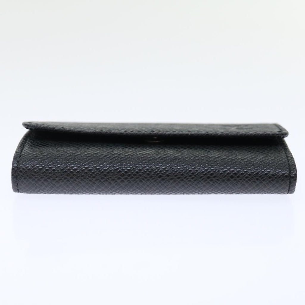 Louis Vuitton 6 Key Holder Black Leather Wallet  (Authentic  )