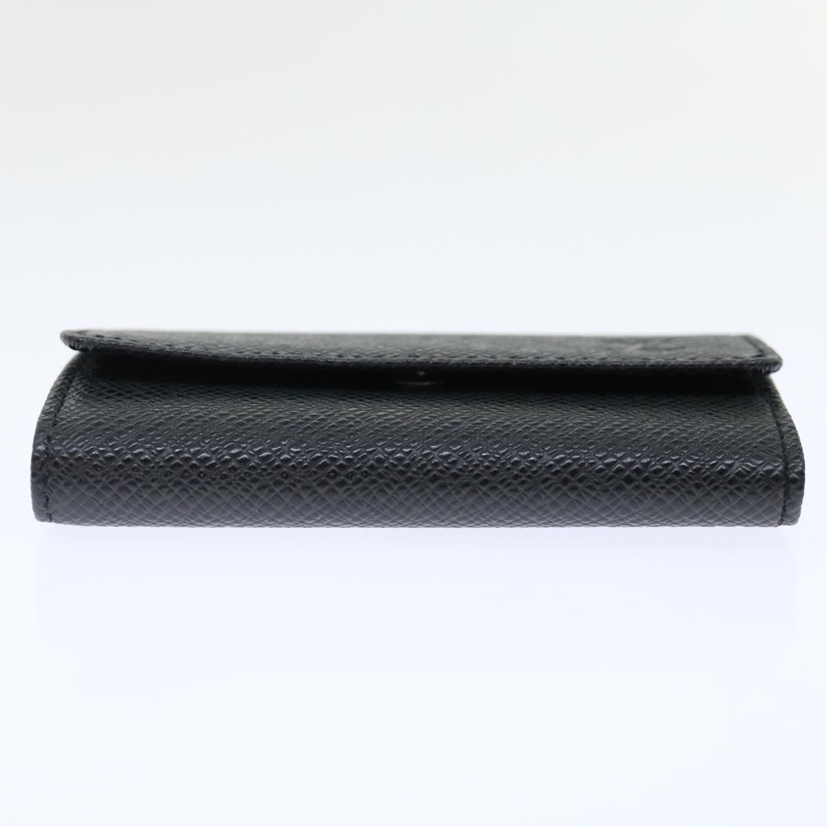 Louis Vuitton 6 Key Holder Black Leather Wallet  (Authentic  )