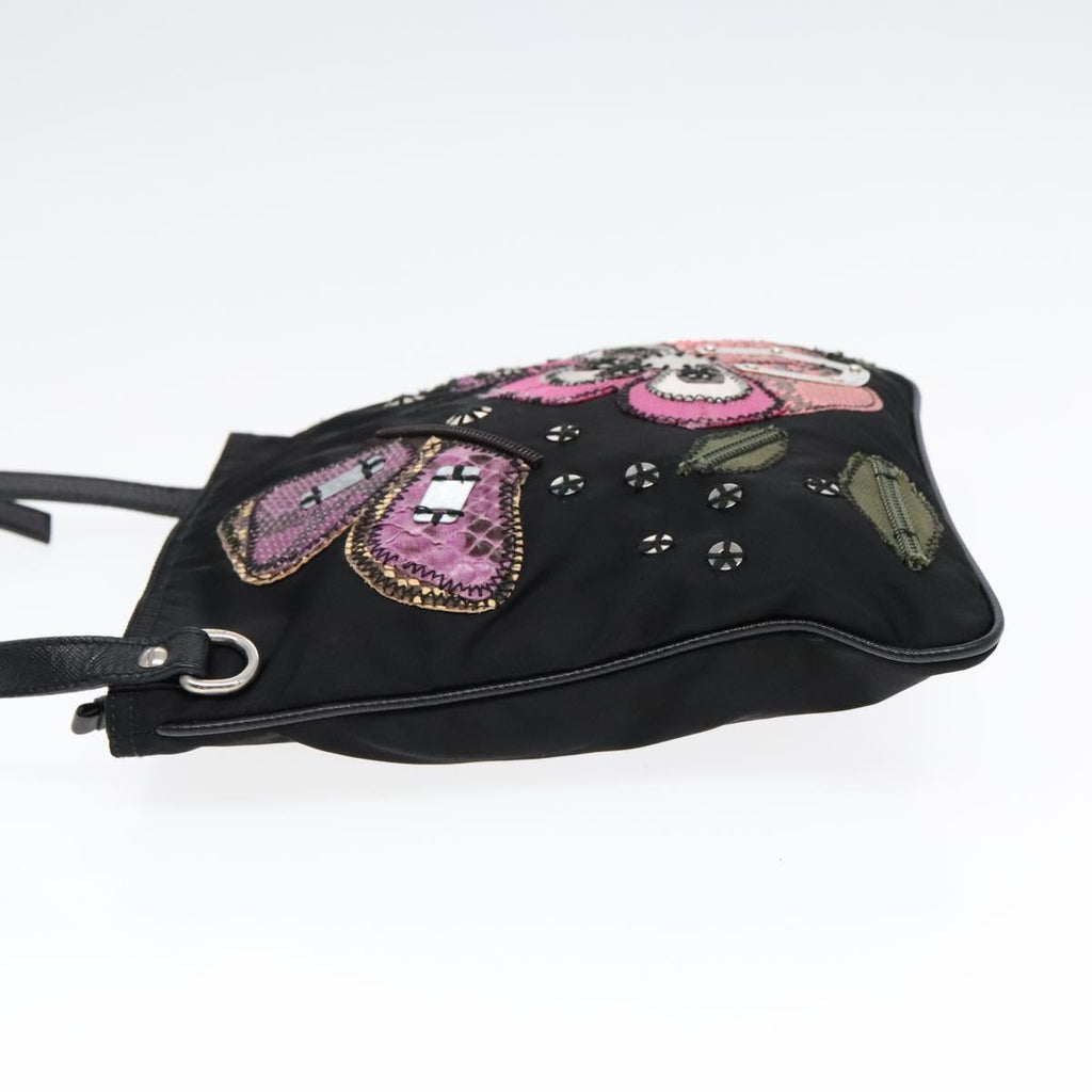 Prada Re-Edition Black Canvas Shoulder Bag (Authentic  )