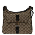 Gucci Gg Canvas Brown Canvas Shoulder Bag (Authentic  )