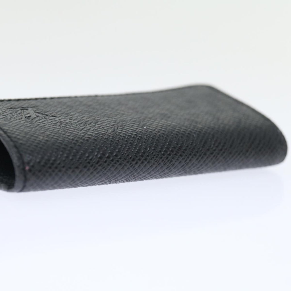 Louis Vuitton 6 Key Holder Black Leather Wallet  (Authentic  )