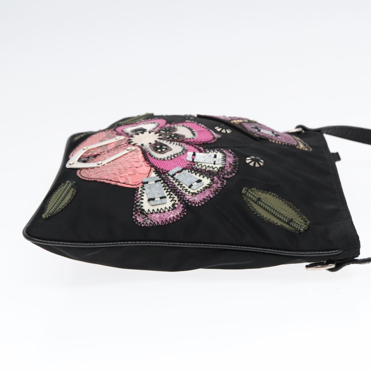 Prada Re-Edition Black Canvas Shoulder Bag (Authentic  )