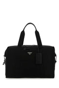 Prada Men Black Nylon Travel Bag