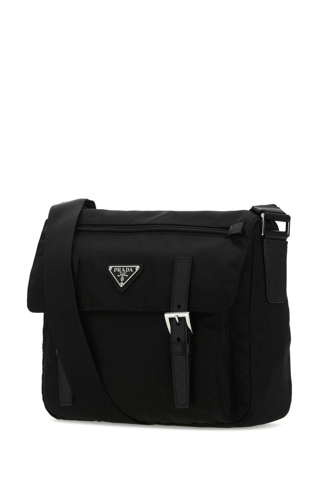 Prada Women Black Re-Nylon Crossbody Bag