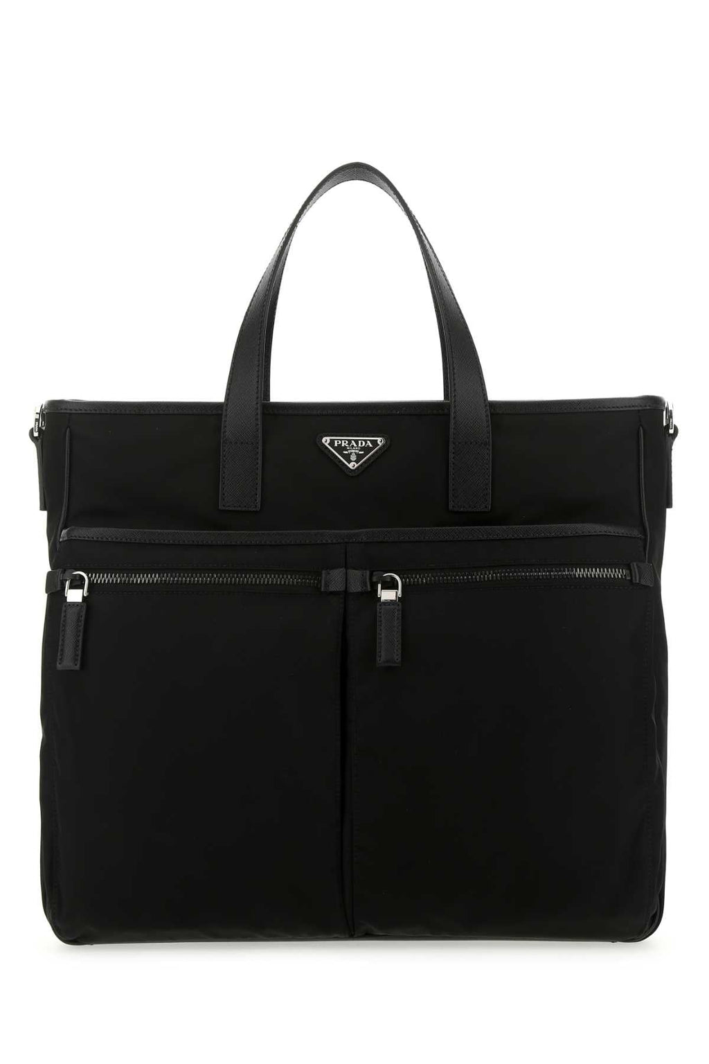 Prada Men Black Nylon Handbag