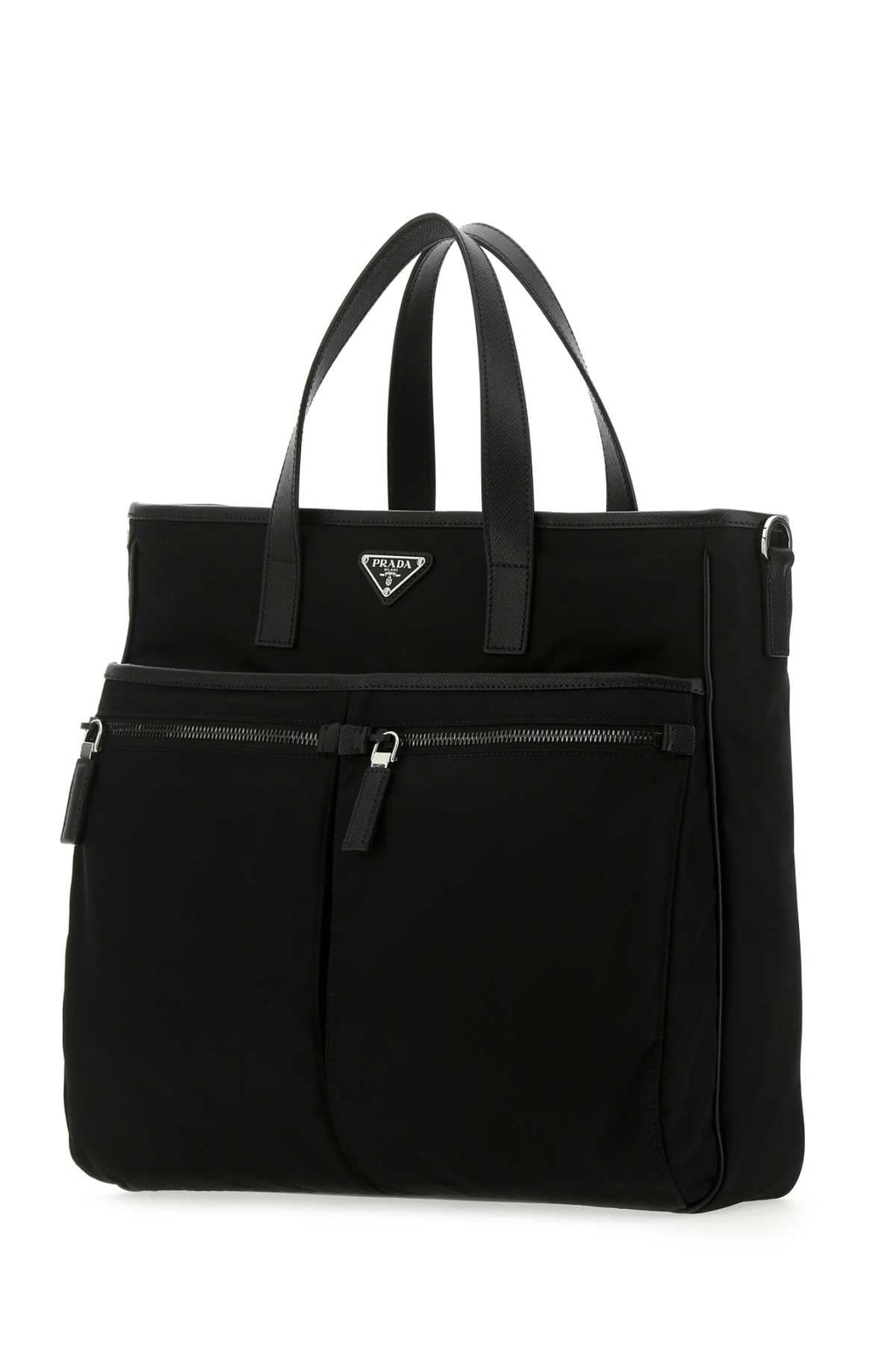 Prada Men Black Nylon Handbag