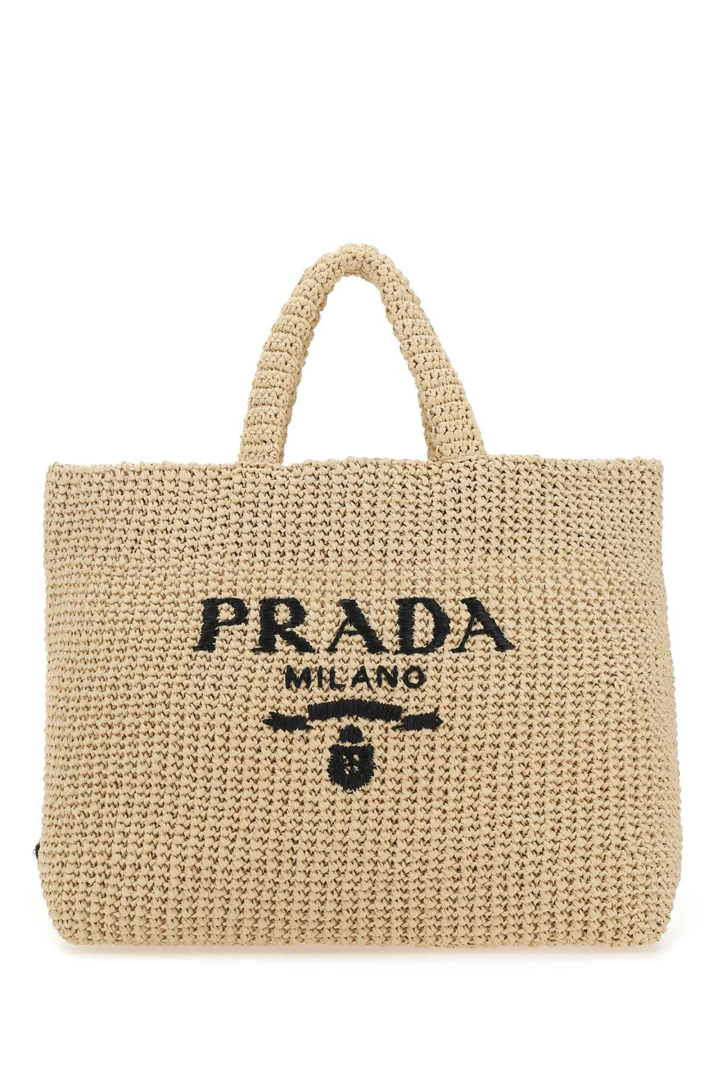 Prada Women Raffia Shopping Bag