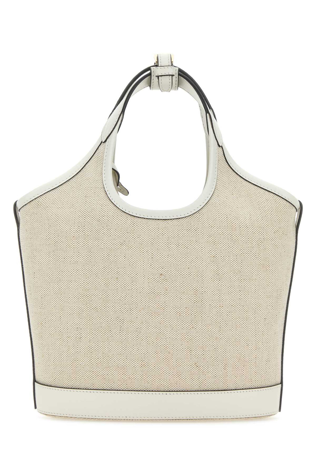Prada Women Sand Canvas Handbag