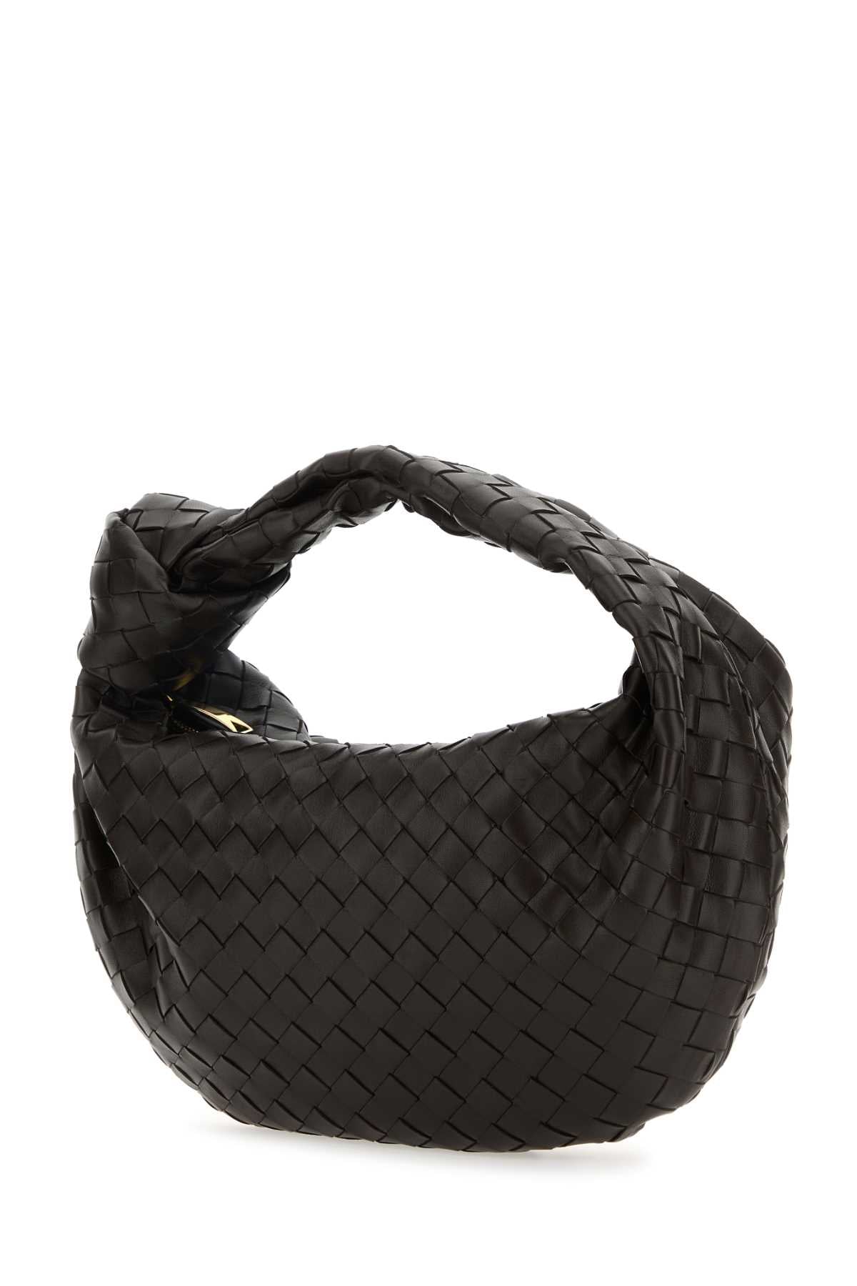 Bottega Veneta Women Dark Brown Leather Teen Jodie Handbag