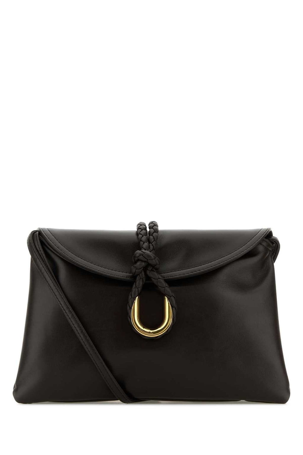 Bottega Veneta Women Dark Brown Leather Small Liberta Crossbody Bag
