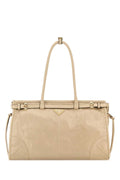 Prada Women Light Pink Leather Shoulder Bag