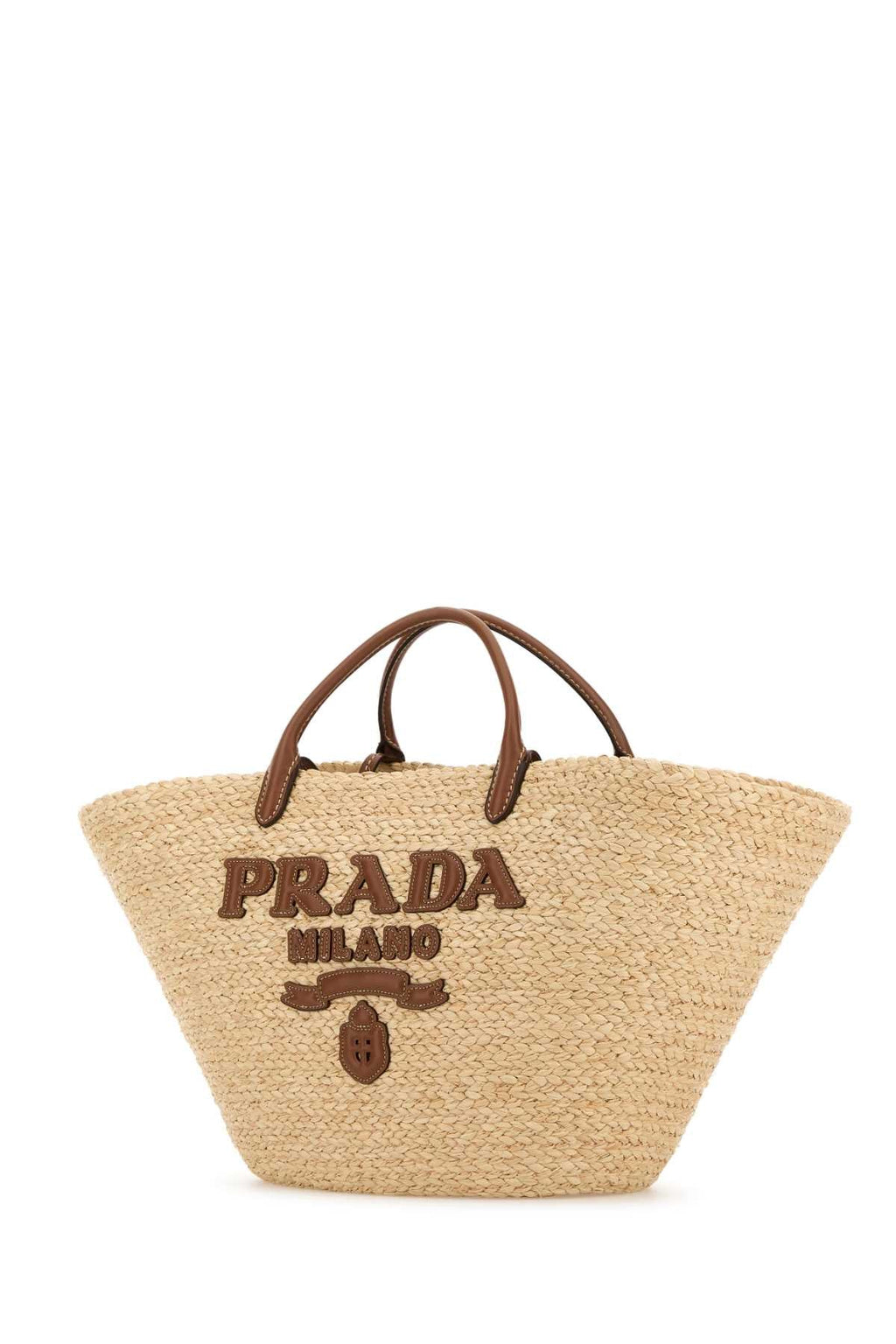 Prada Women Raffia Large Shopping Bag