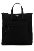 Prada Men Black Re-Nylon Shopping Bag