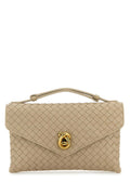 Bottega Veneta Women Beige Leather Knot Lock Handbag