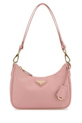 Prada Women Pink Leather Mini Prada Re-Edition Shoulder Bag