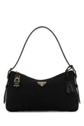 Prada Women Black Nylon Large Aimee Shoulder Bag