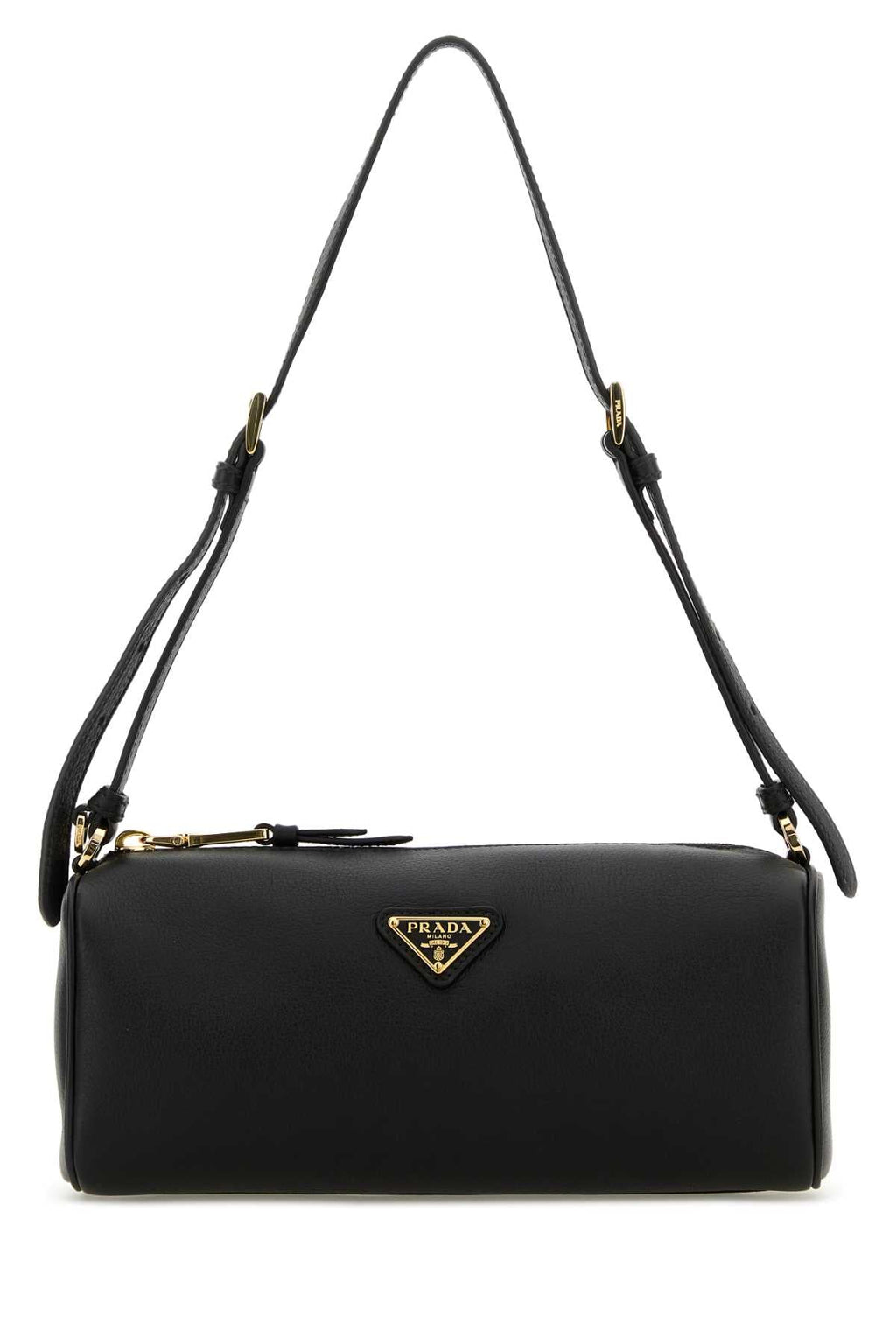 Prada Women Black Leather Shoulder Bag