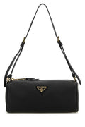 Prada Women Black Leather Shoulder Bag