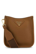 Prada Women Caramel Leather Crossbody Bag