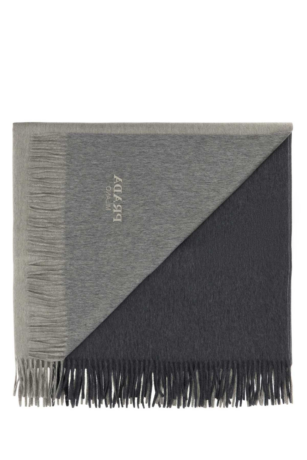 Prada Unisex Two-Tone Cashmere Blend Blanket