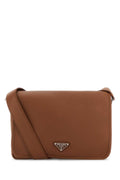 Prada Men Caramel Leather Crossbody Bag