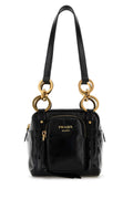 Prada Women Black Mini Prada Dangle Handbag