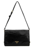 Prada Women Black Leather Medium Shoulder Bag