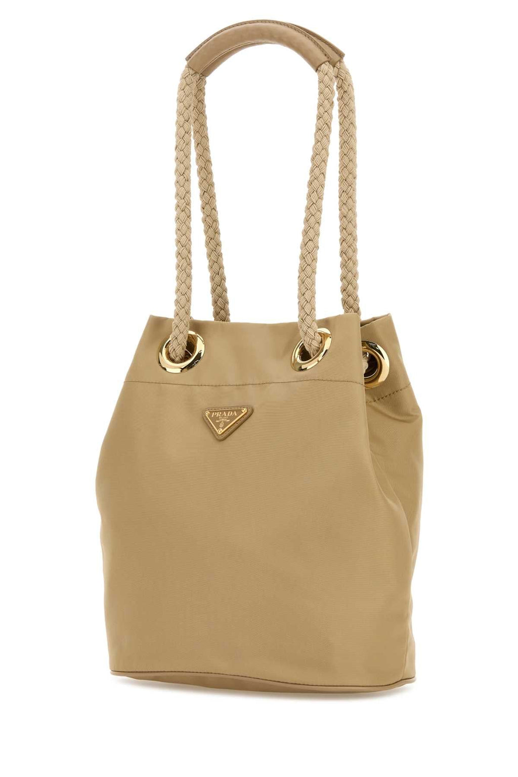 Prada Women Sand Re-Nylon Prada Mariner Bucket Bag