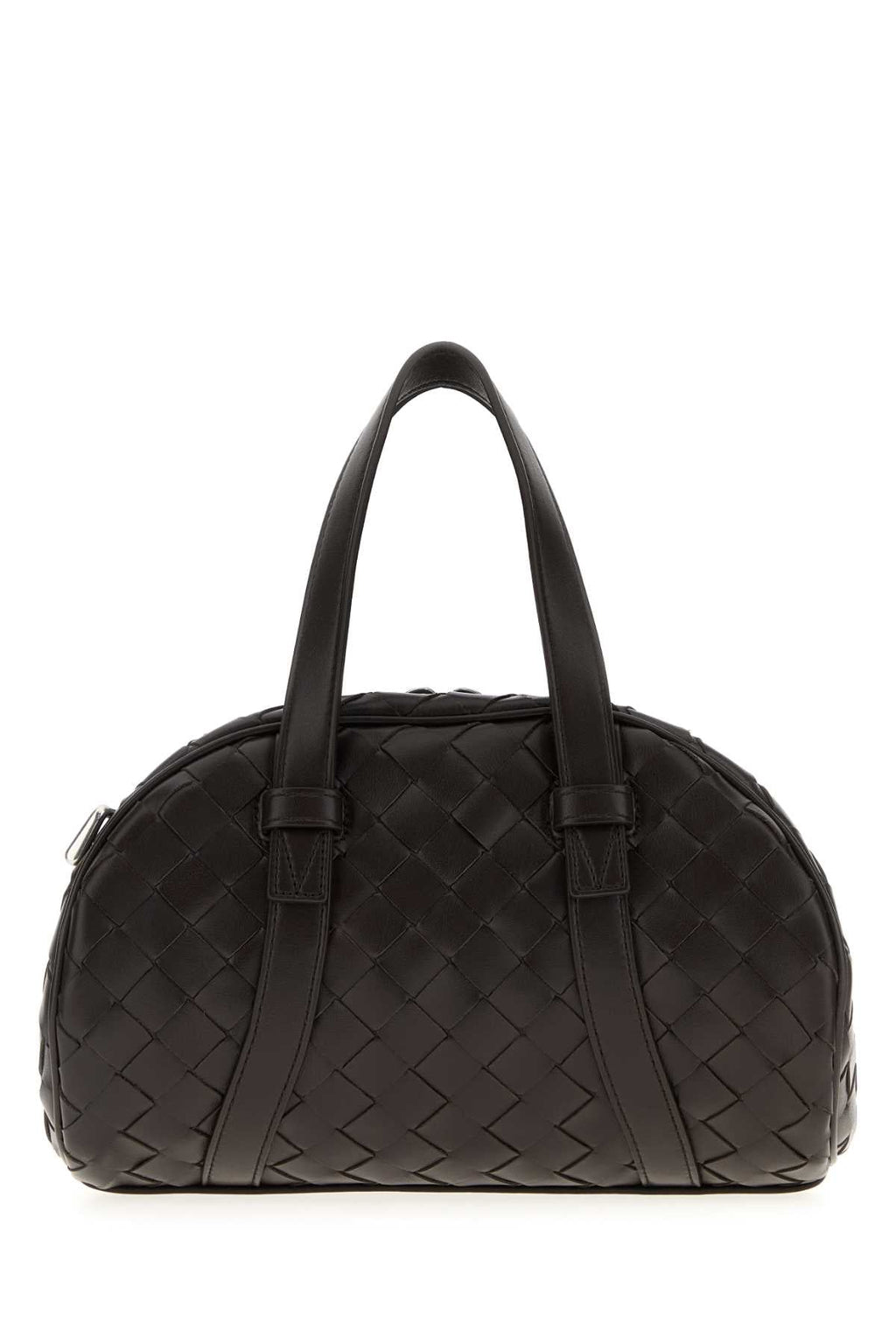 Bottega Veneta Men Black Leather Handbag