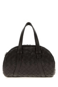 Bottega Veneta Men Black Leather Handbag