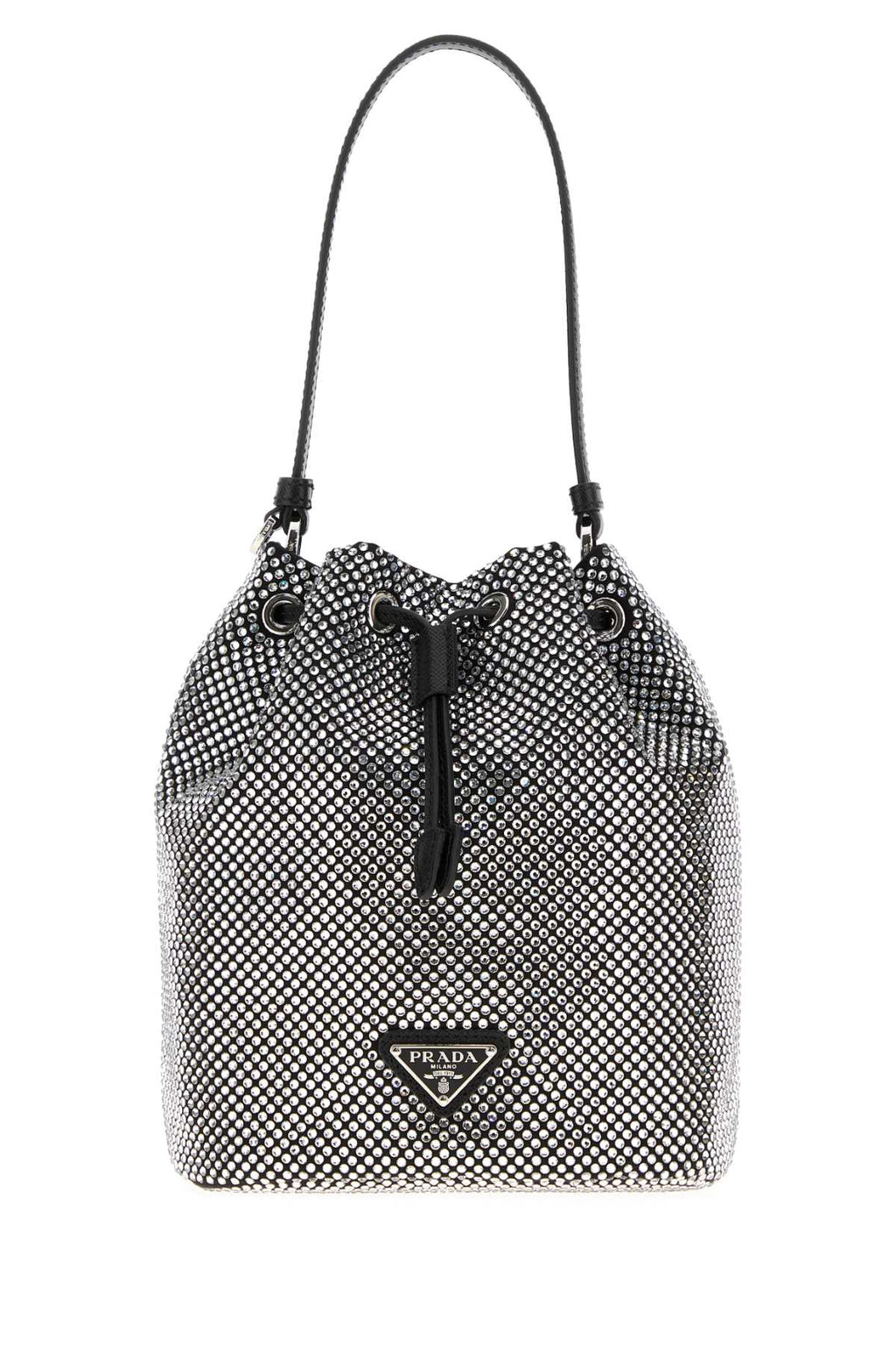Prada Women Embellished Satin  Bucket Bag