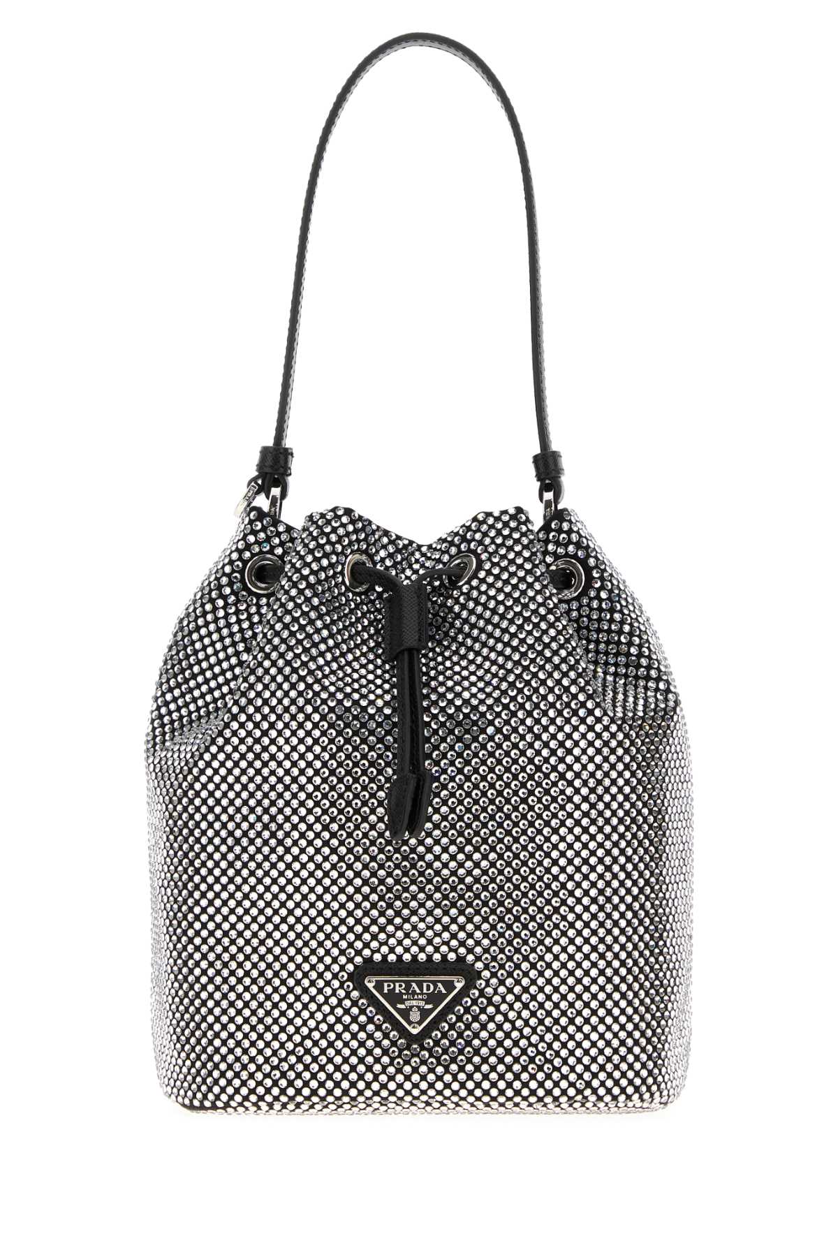 Prada Women Embellished Satin  Bucket Bag