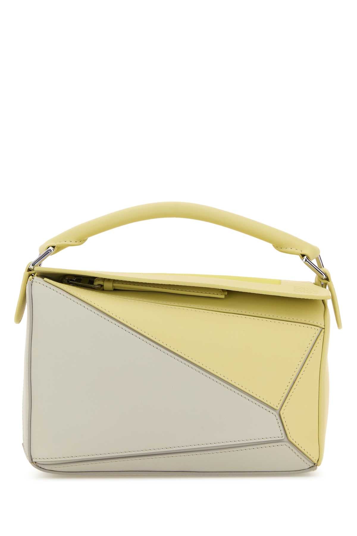 Loewe Women Multicolor Leather Loewe X Josef And Anni Albers Small Puzzle Handbag
