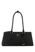 Prada Women Black Leather Shoulder Bag
