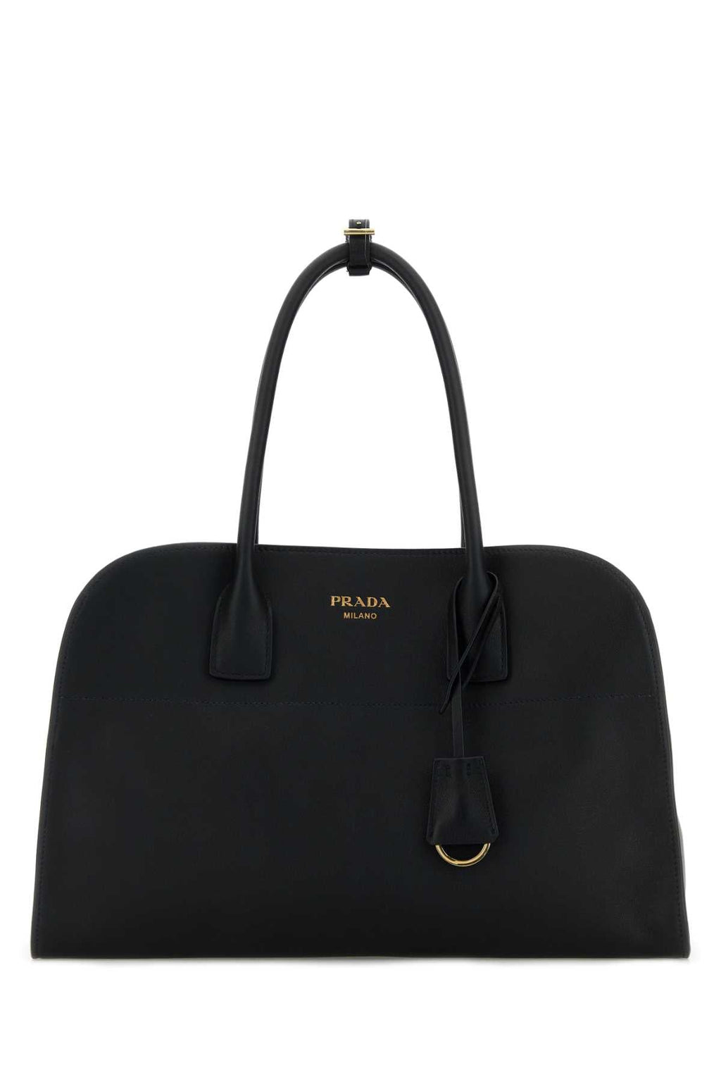 Prada Women Black Leather Medium Shopping Bag
