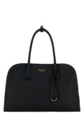 Prada Women Black Leather Medium Shopping Bag