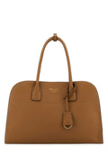 Prada Women Camel Leather Medium Shopping Bag