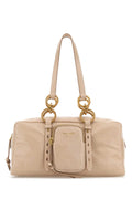 Prada Women Powder Pink Leather Handbag