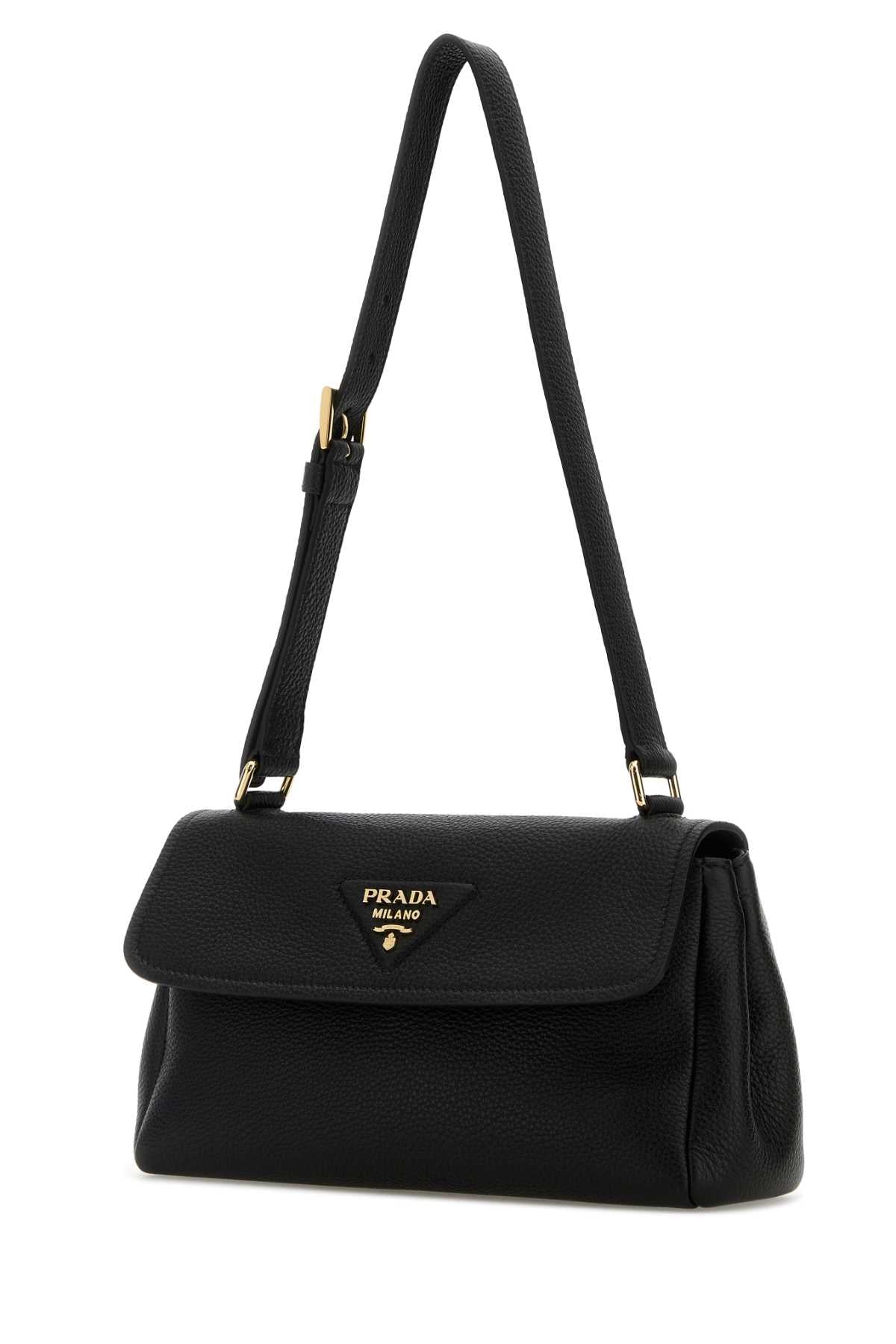Prada Women Black Leather Small Shoulder Bag