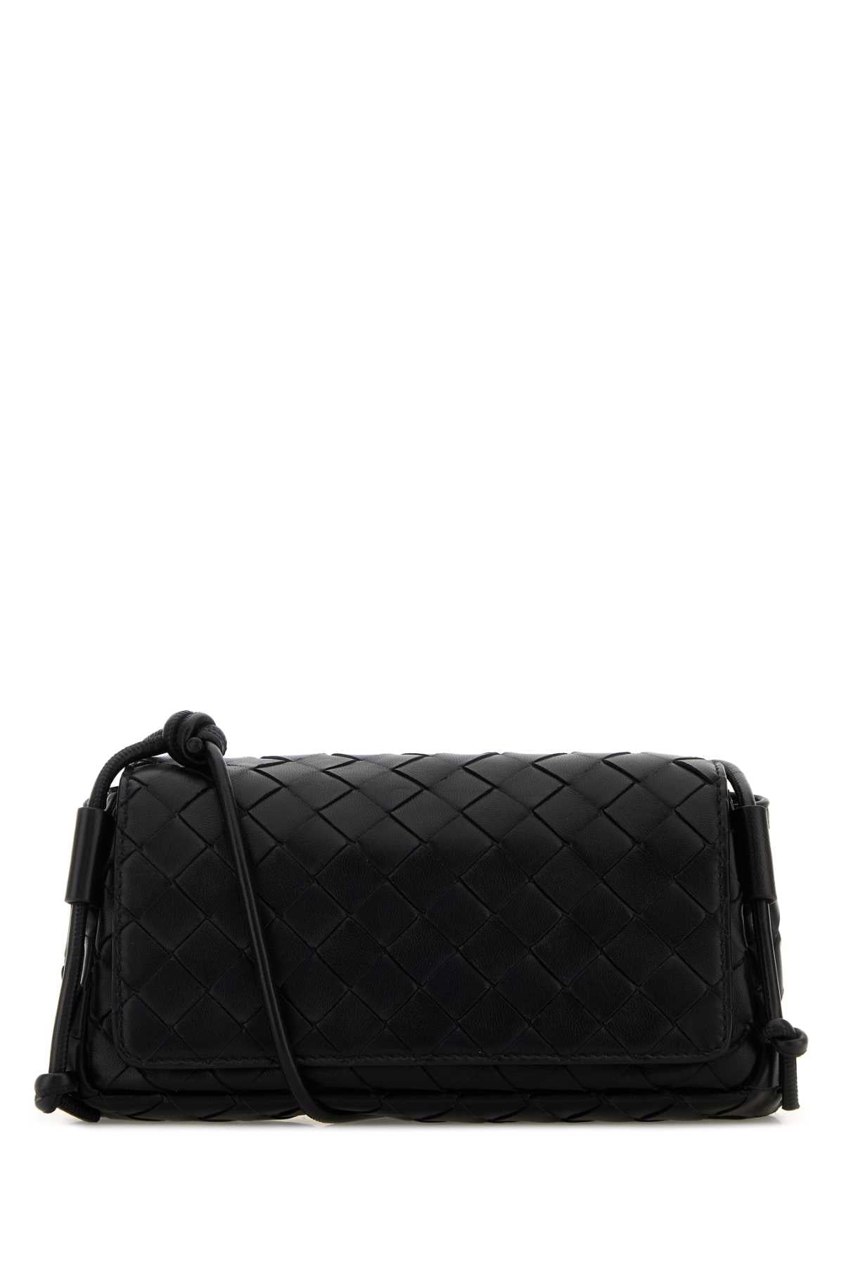 Bottega Veneta Women Black Nappa Leather Notturno Crossbody Bag