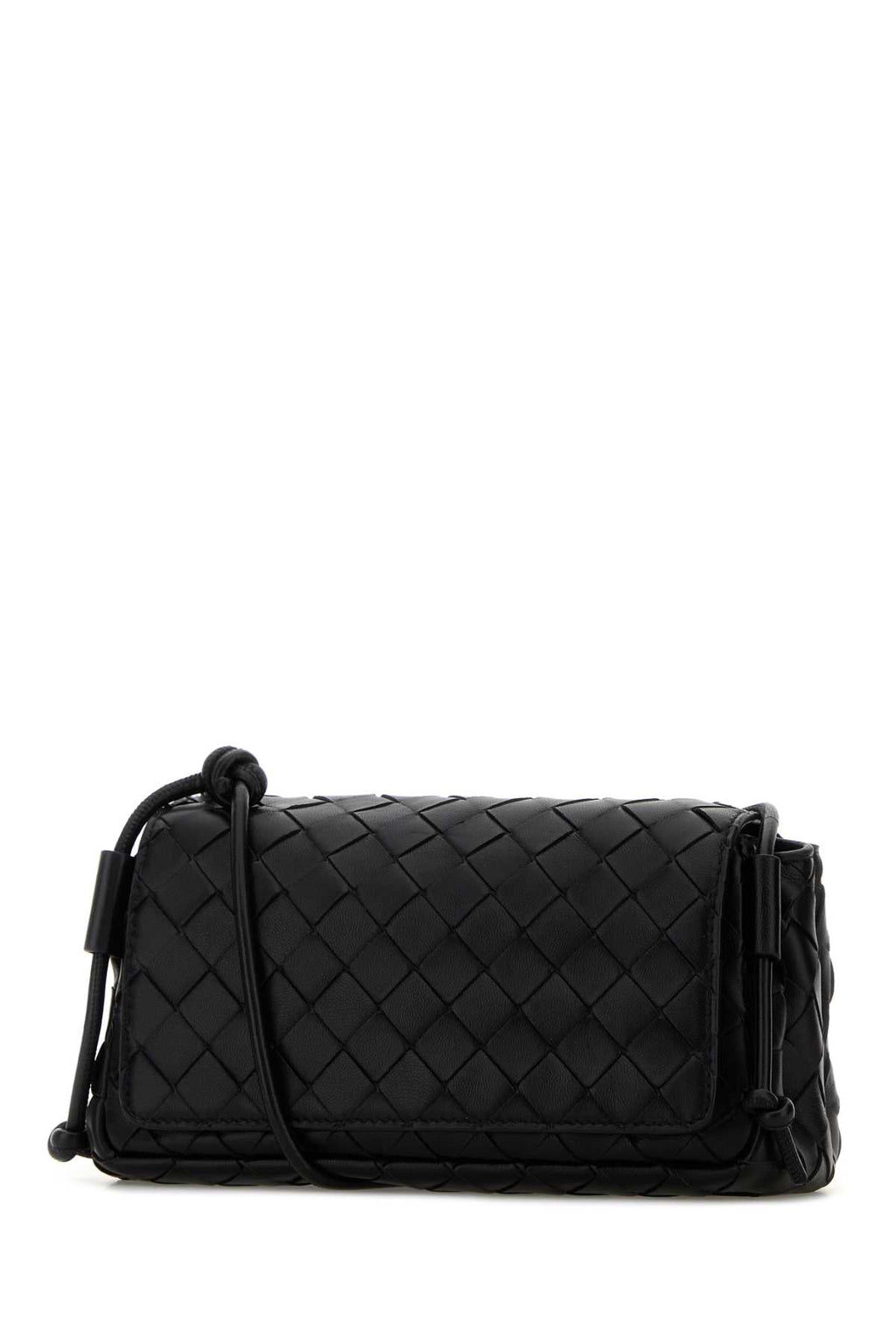 Bottega Veneta Women Black Nappa Leather Notturno Crossbody Bag
