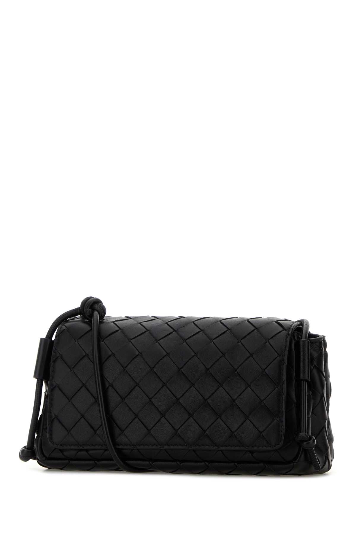 Bottega Veneta Women Black Nappa Leather Notturno Crossbody Bag