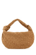 Bottega Veneta Women Camel Suede Jodie Shopping Bag