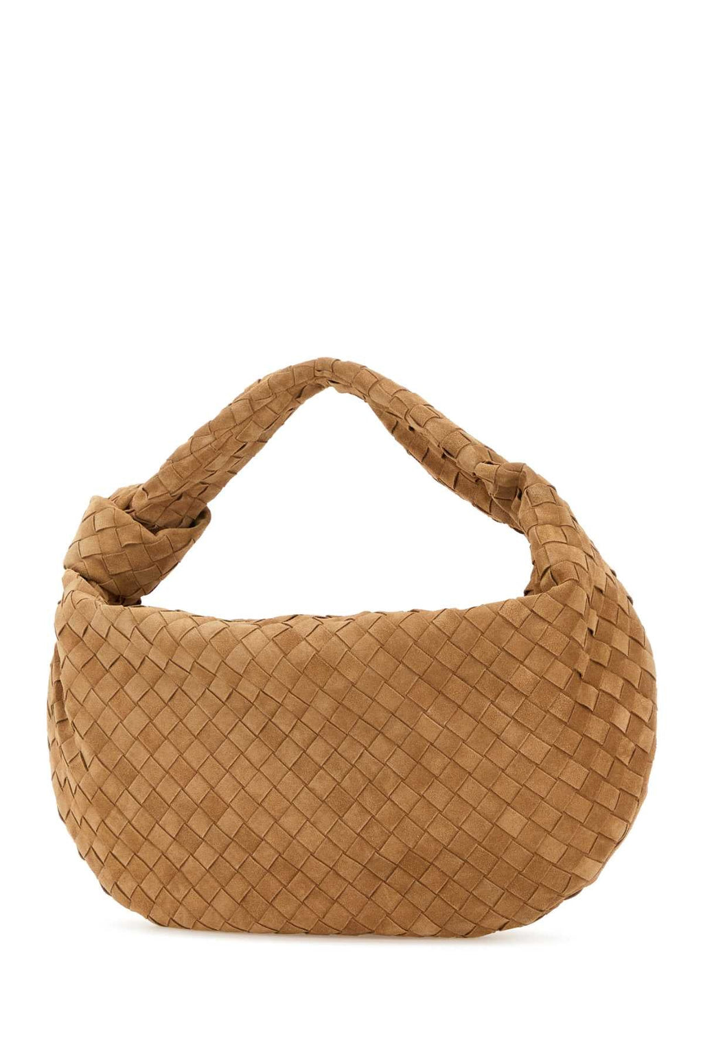 Bottega Veneta Women Camel Suede Jodie Shopping Bag
