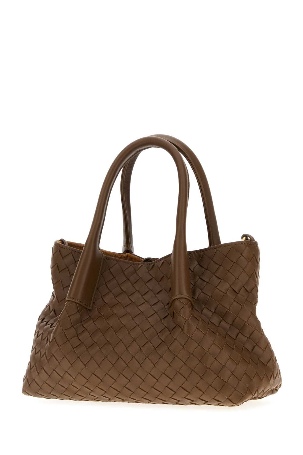 Bottega Veneta Women Brown Leather Small Pinacoteca Shopping Bag