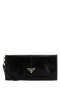 Prada Women Black Leather Crossbody Bag