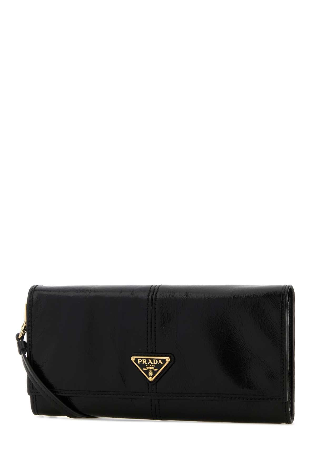 Prada Women Black Leather Crossbody Bag