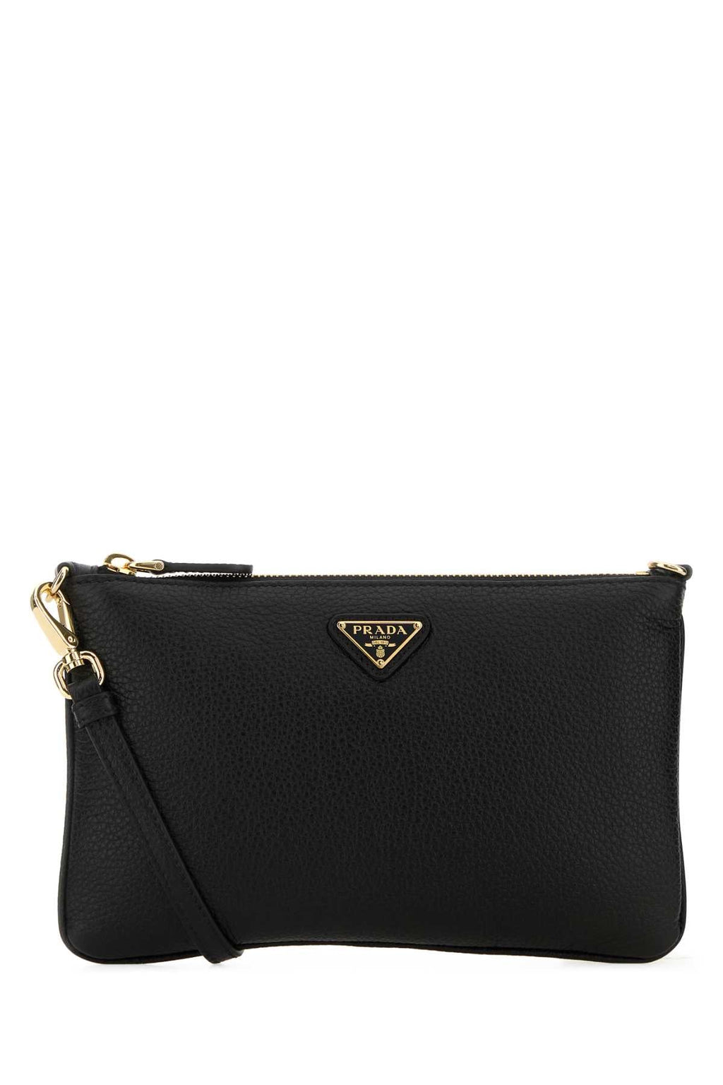 Prada Women Black Leather Crossbody Bag